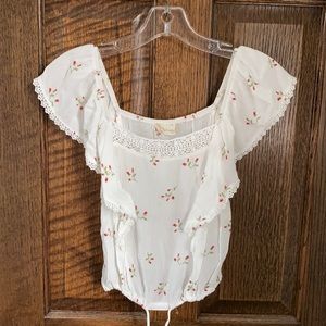 Altar’d State Rose Patterned Shirt